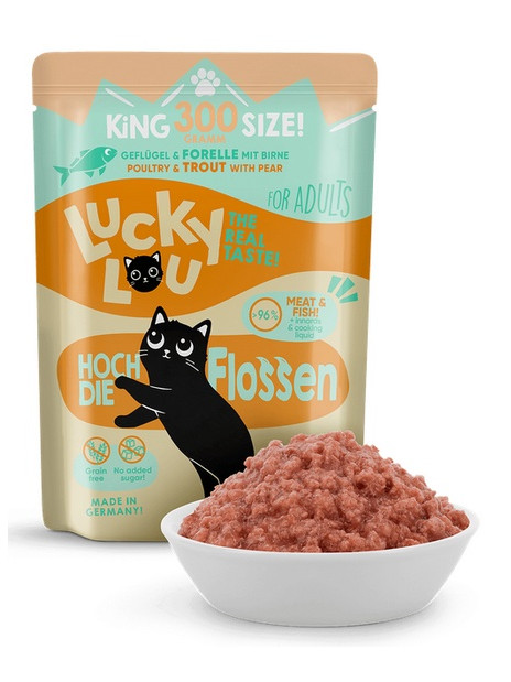 Lucky Lou Lifestage Adult Drób i pstrąg saszetka 300g