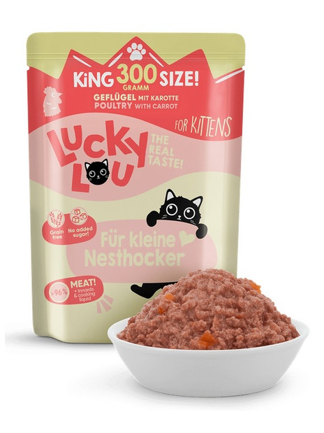 Lucky Lou Lifestage Kitten Drób saszetka 300g