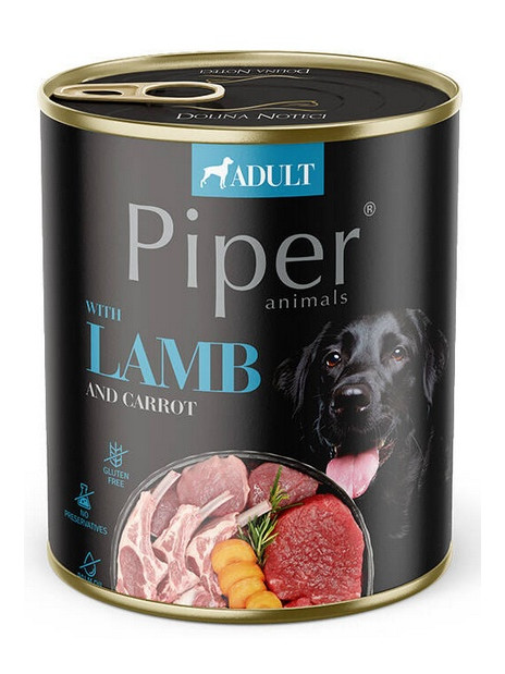 Piper Pies Jagnięcina, marchew puszka 800g