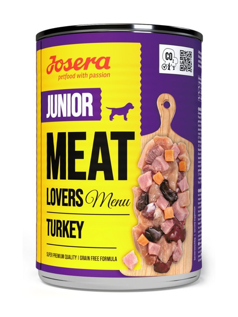 Josera Meat Lovers Menu Junior Indyk puszka 400g
