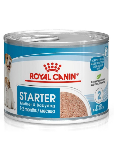 Royal Canin Starter Mother&Babydog karma mokra - mus, dla suk w czasie ciąży, laktacji oraz szczeniąt puszka 195g