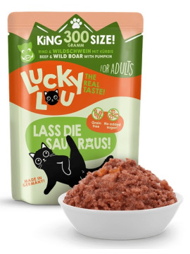 Lucky Lou Lifestage Adult Wołowina i dzik saszetka 300g