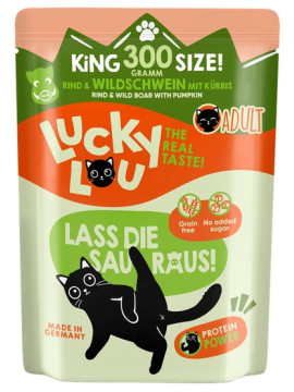 Lucky Lou Lifestage Adult Wołowina i dzik saszetka 300g