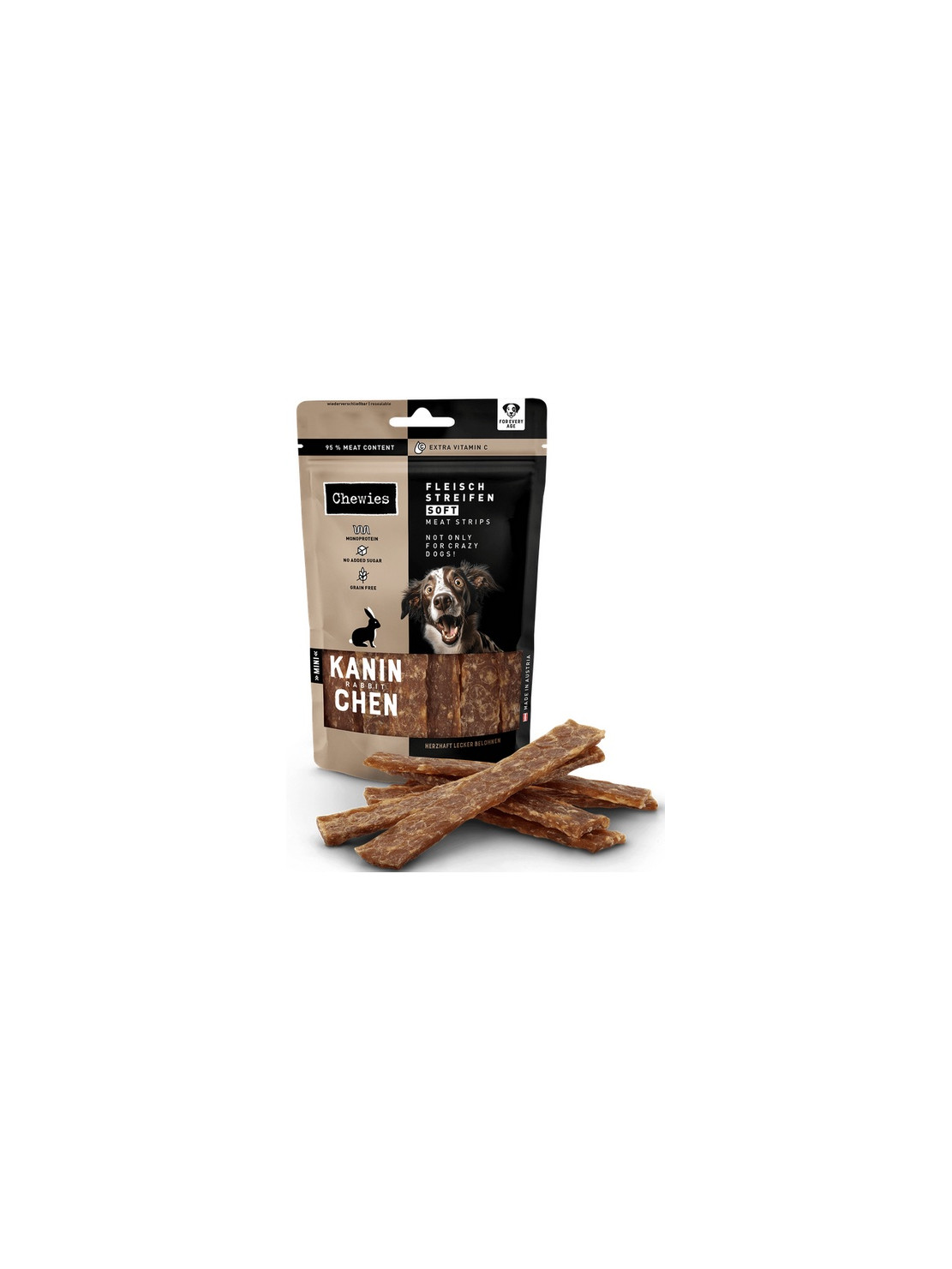 Chewies Meat Strips Soft Mini Królik 70g