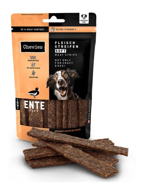 Chewies Meat Strips Soft Mini Kaczka 70g
