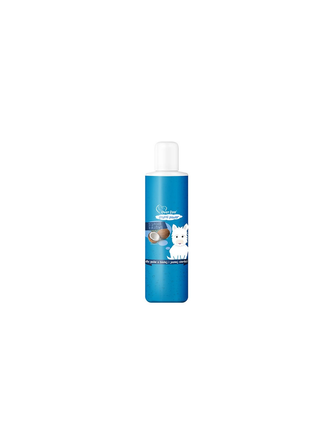 Over Zoo Frutti Power Szampon o zapachu kokosowym - psy z białą i jasną sierścią 200ml