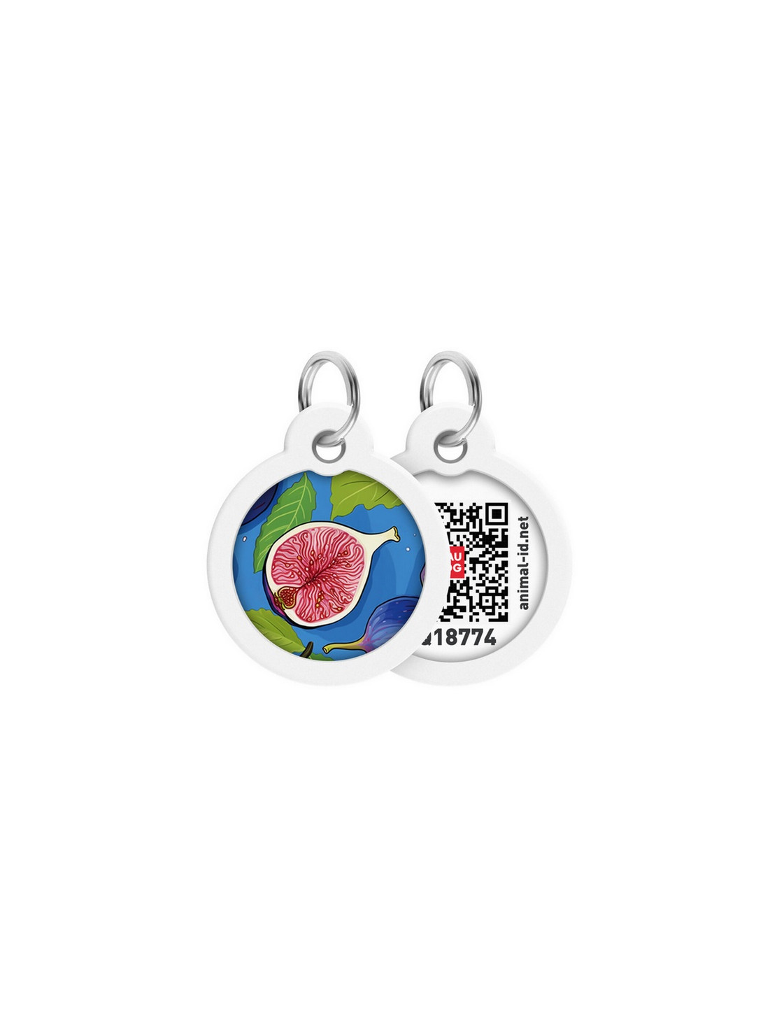 Collar WauDog Smart ID Zawieszka z QR-paszportem okrągła 3cm figa