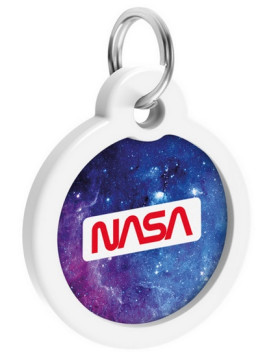 Collar WauDog Smart ID Zawieszka z QR-paszportem okrągła 3cm NASA21