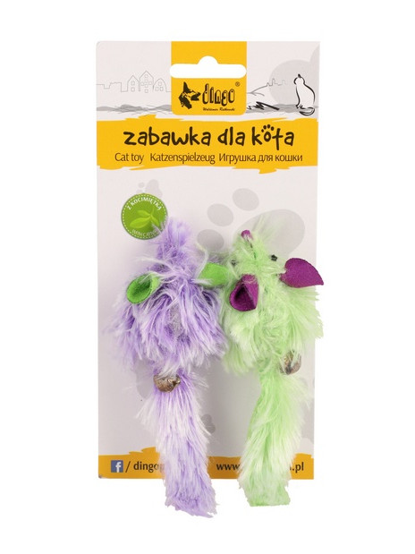 Dingo Zabawka dla kota - Myszki Disco 2szt