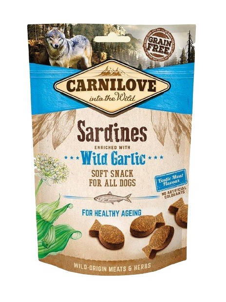 Carnilove Dog Snack Fresh Soft Sardines+Wild Garlic 200g