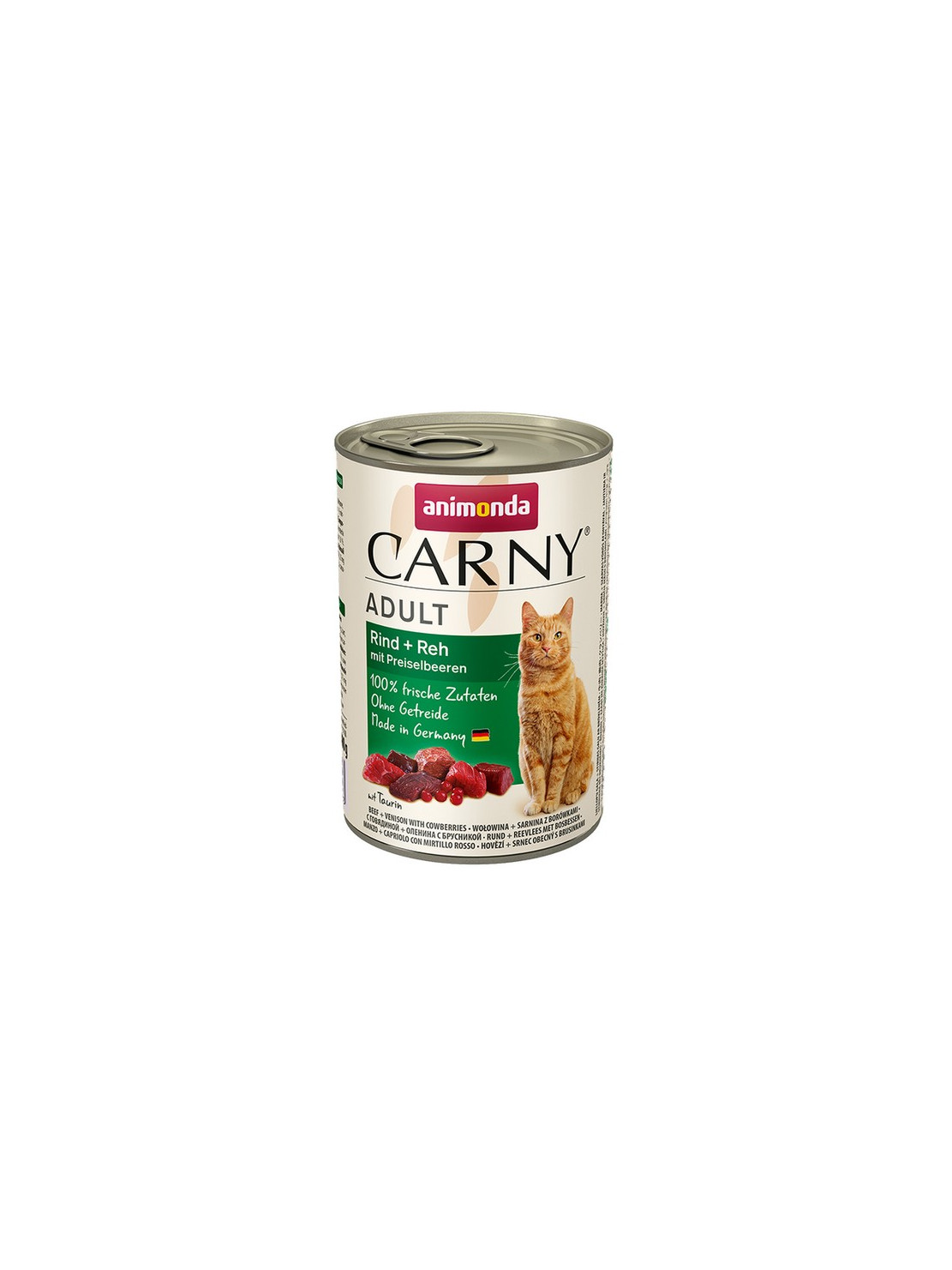 Animonda Carny Adult Wołowina, Sarnina + Borówka puszka 400g