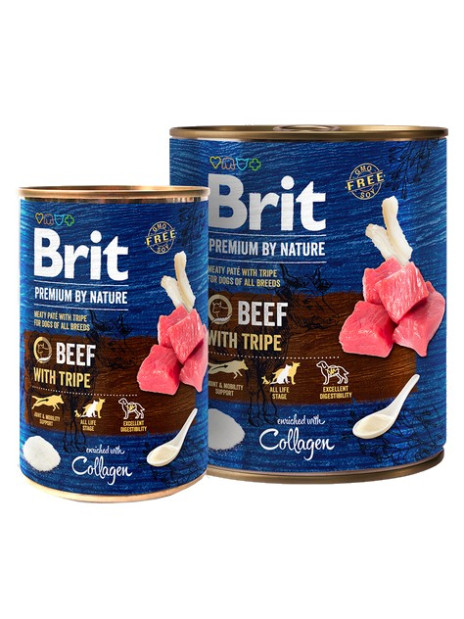 Brit Premium By Nature Beef & Tripe puszka 800g