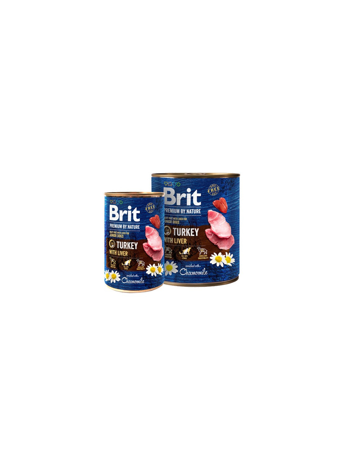 Brit Premium By Nature Turkey & Liver Junior puszka 800g