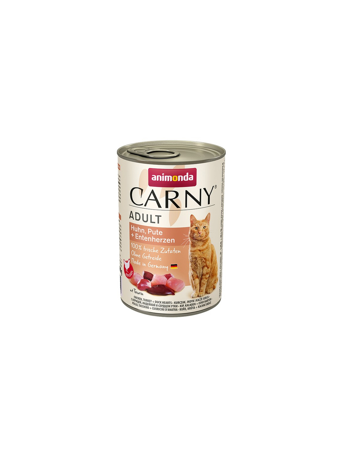 Animonda Carny Adult Kurczak, Indyk + Kacze serca puszka 400g