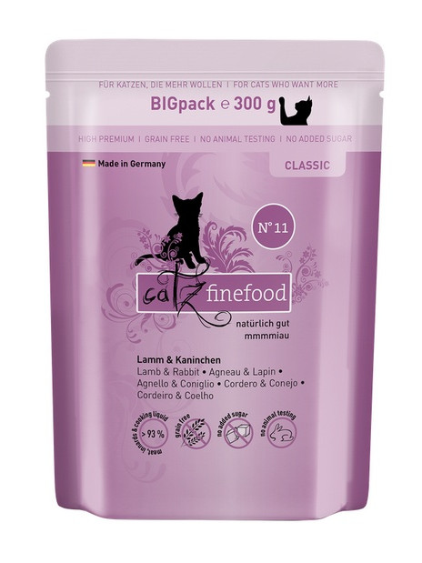 Catz Finefood Classic N.11 Jagnięcina i Królik saszetka 300g
