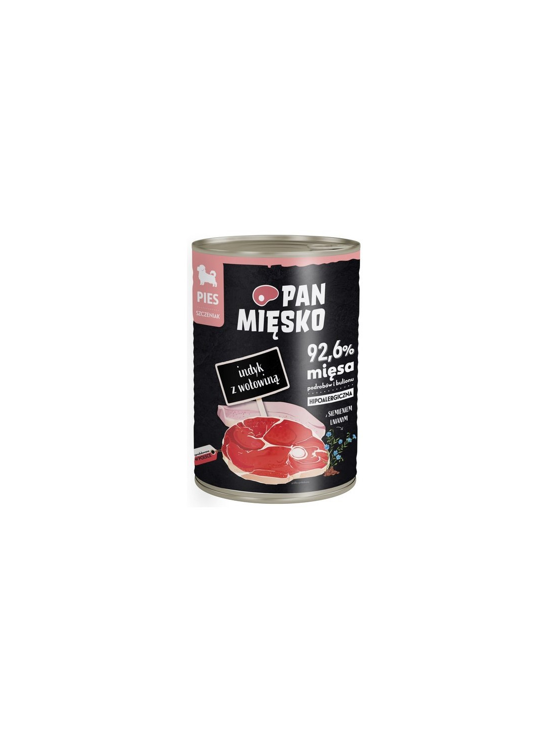 Pan Mięsko Karma mokra dla szczeniąt Indyk z wołowiną puszka 400g
