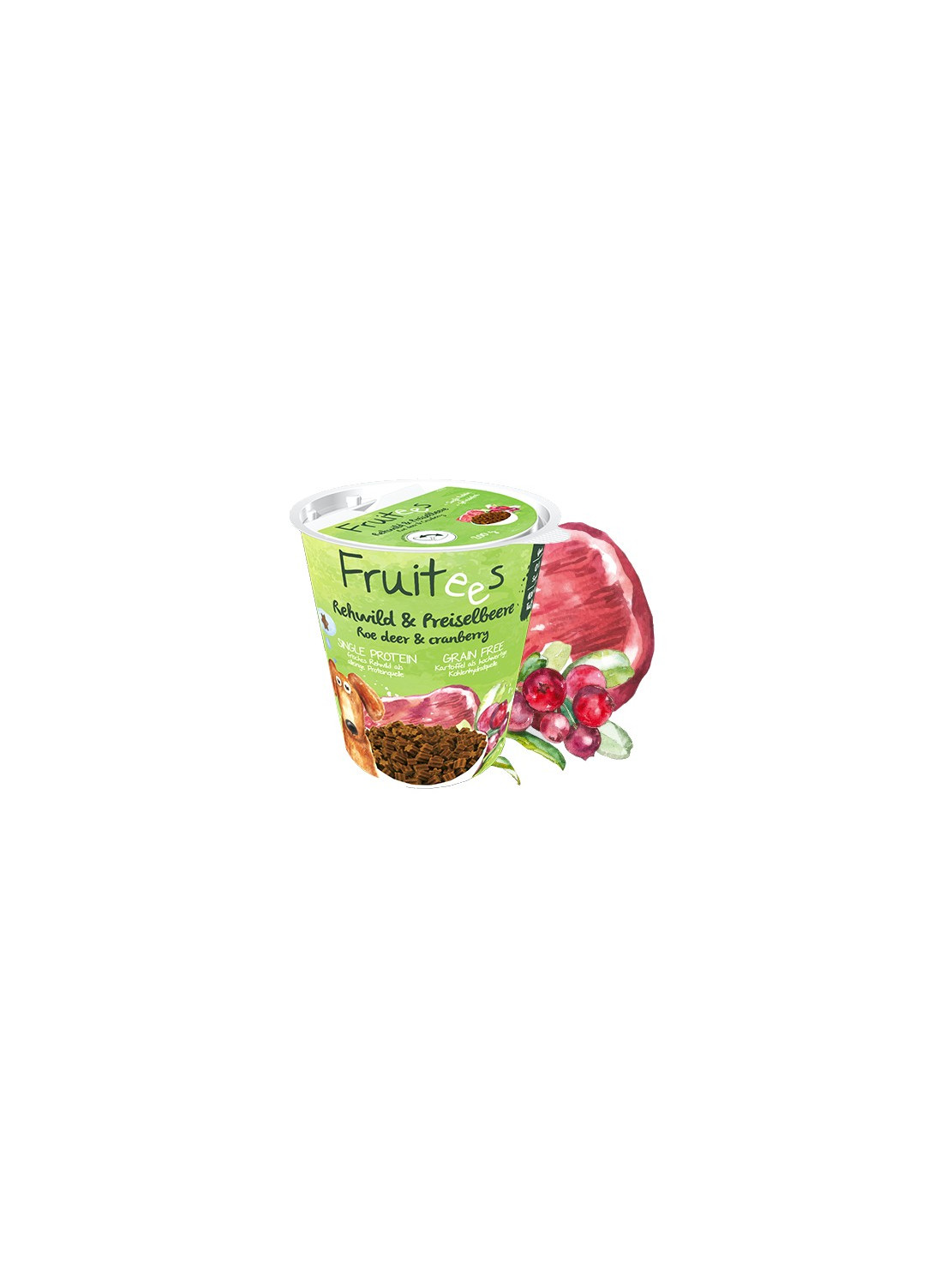 Bosch Fruitees Snack Sarna & Żurawina 200g