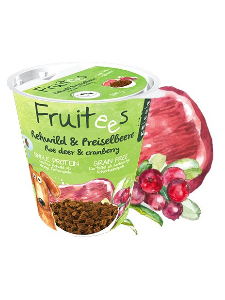 Bosch Fruitees Snack Sarna & Żurawina 200g