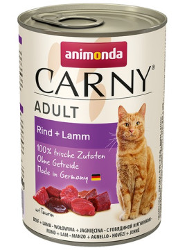 Animonda Carny Adult Wołowina + Jagnięcina puszka 400g
