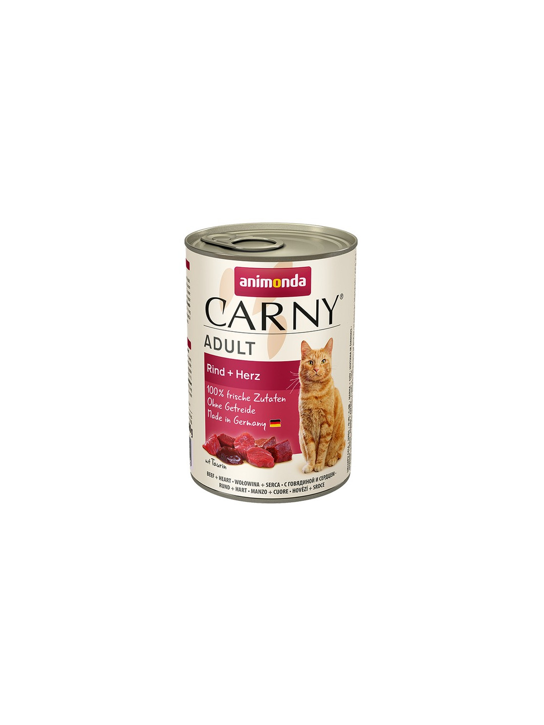 Animonda Carny Adult Wołowina + Serca puszka 400g