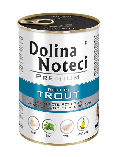 Dolina Noteci Premium Pies Pstrąg puszka 400g