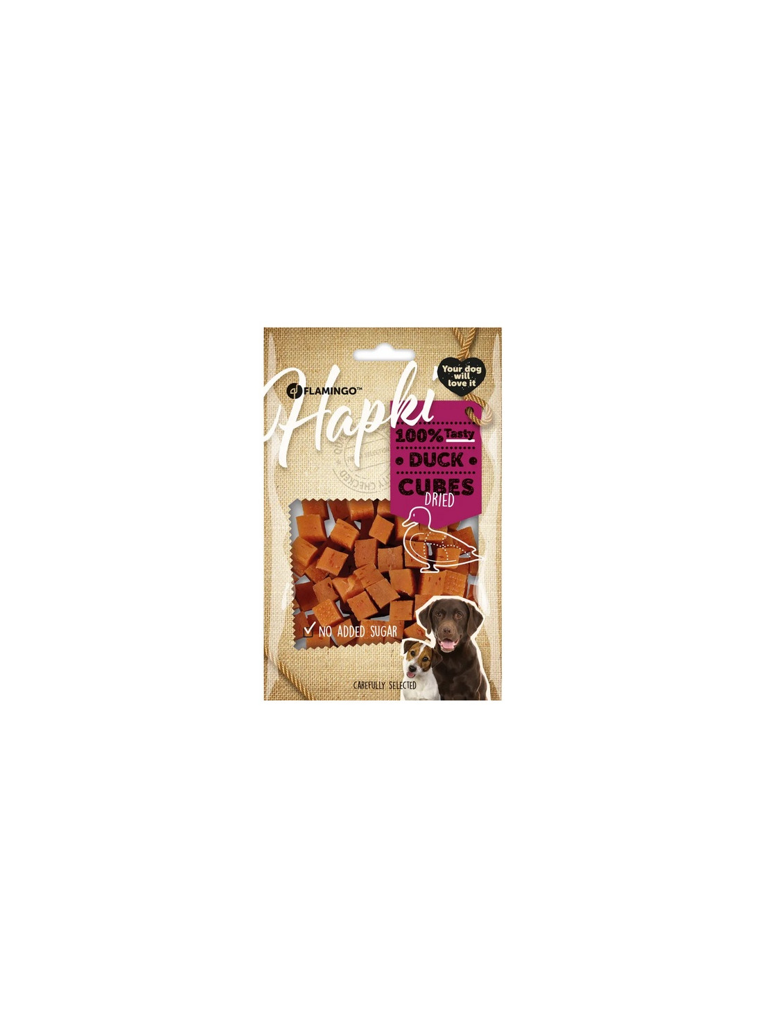 Flamingo Przysmak dla psa Kostki z kaczki 85g