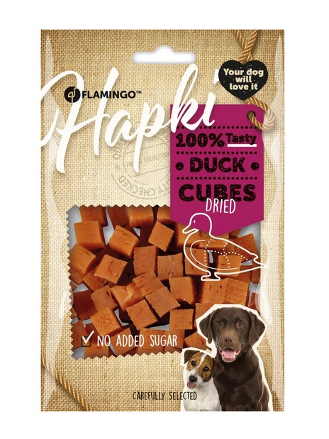 Flamingo Przysmak dla psa Kostki z kaczki 85g