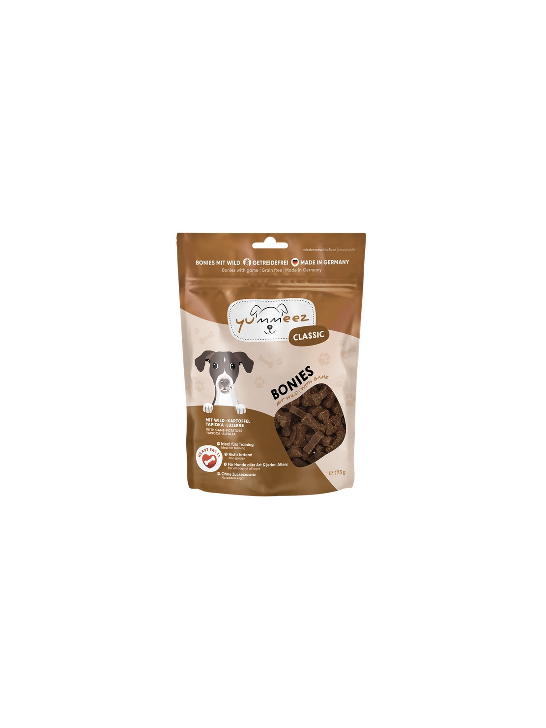 Yummeez bezzbożowe Kosteczki Dziczyzna 175g