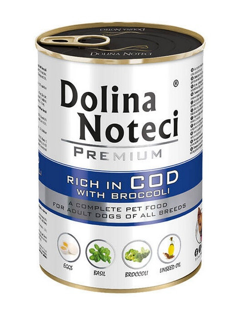 Dolina Noteci Premium Pies Dorsz i brokuły puszka 400g
