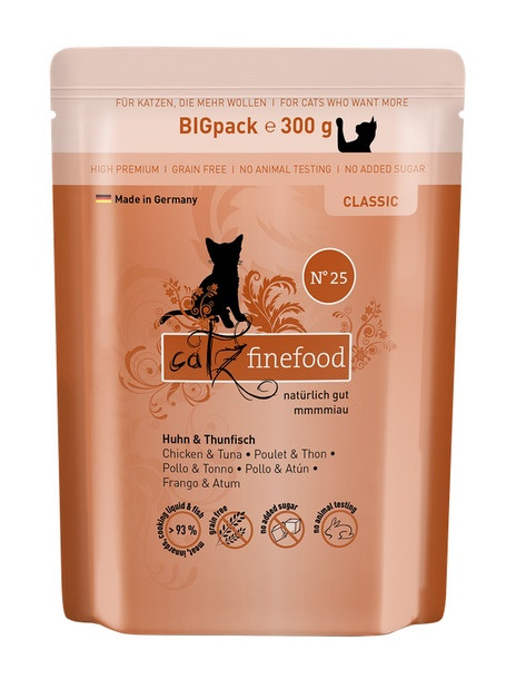 Catz Finefood Classic N.25 Kurczak i Tuńczyk saszetka 300g