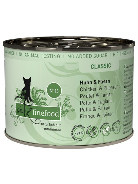 Catz Finefood Classic N.15 Kurczak i Bażant puszka 200g