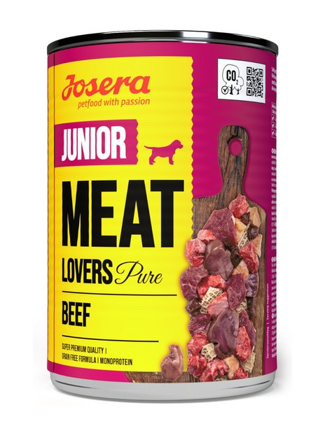 Josera Meat Lovers Pure Junior Wołowina puszka 400g
