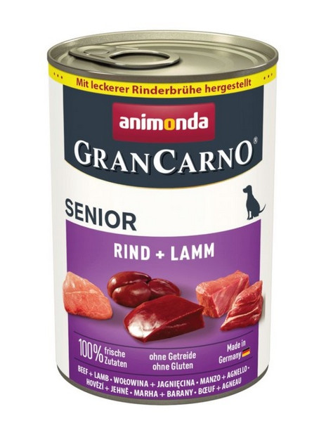 Animonda GranCarno Original Senior Rind Lamm Wołowina + Jagnięcina puszka 400g