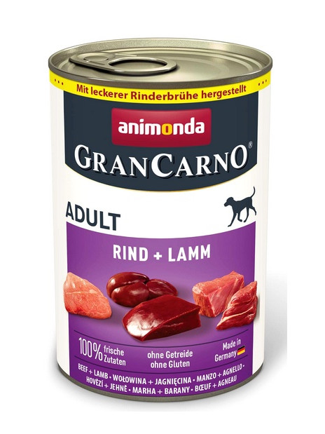 Animonda GranCarno Original Adult Rind Lamm Wołowina + Jagnięcina puszka 400g