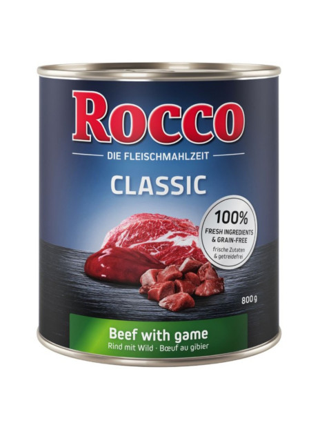 Mokra karma Rocco Classic 400g Wołowina i dziczyzna