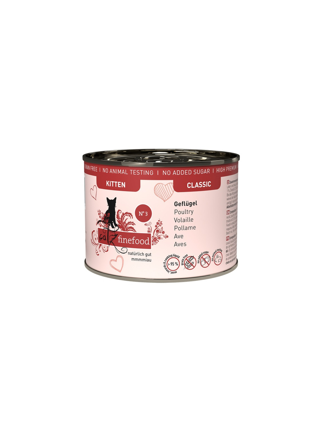 Catz Finefood Classic Kitten N.03 Drób puszka 200g