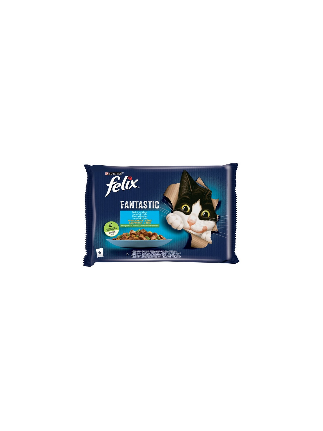 Felix Fantastic Rybne Smaki z warzywami w galaretce saszetka 4x85g