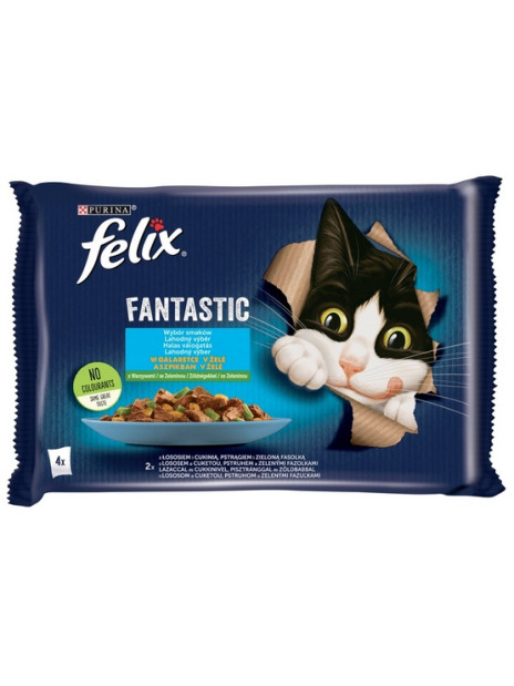 Felix Fantastic Rybne Smaki z warzywami w galaretce saszetka 4x85g