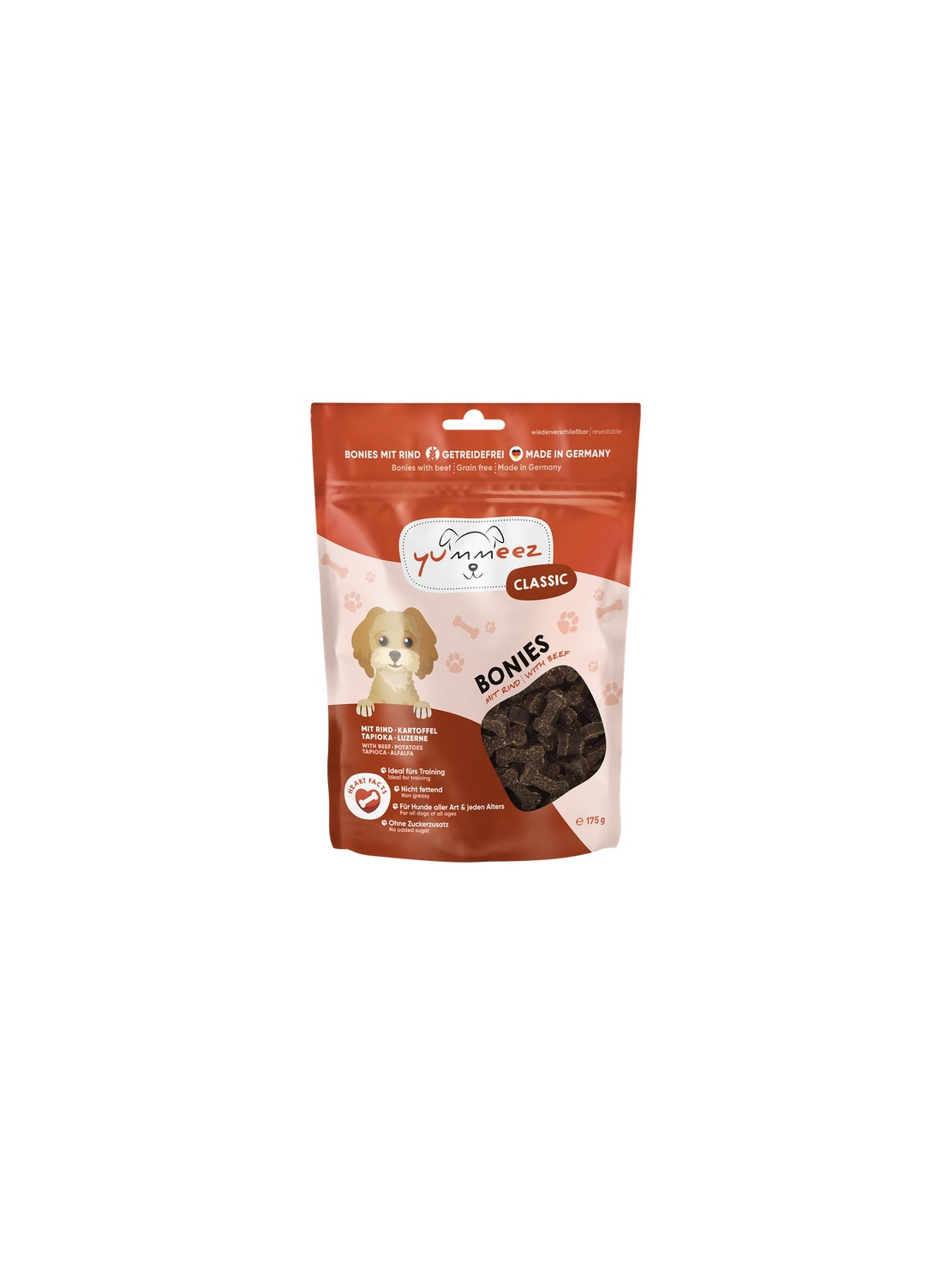 Yummeez bezzbożowe Kosteczki Wołowina 175g