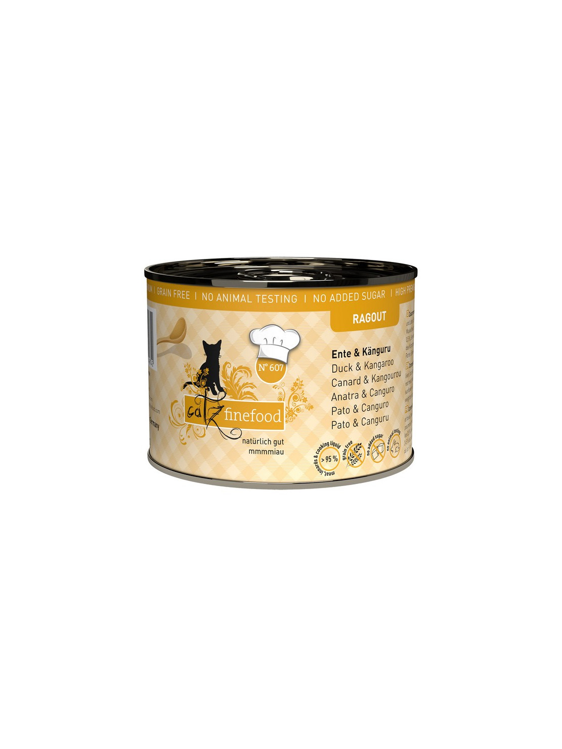 Catz Finefood Ragout N.607 Kaczka i Kangur puszka 190g