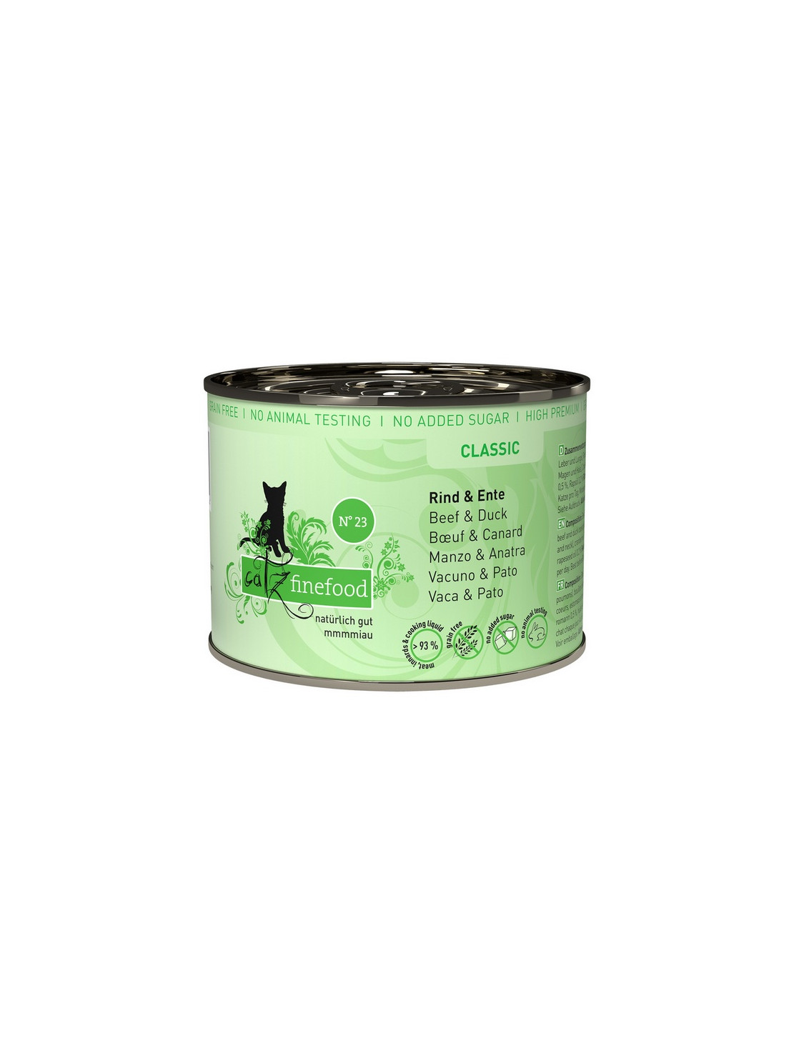 Catz Finefood Classic N.23 Wołowina i Kaczka puszka 200g