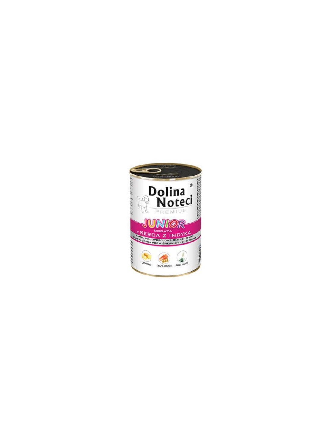 Dolina Noteci Premium Pies Junior Serca indyka puszka 400g