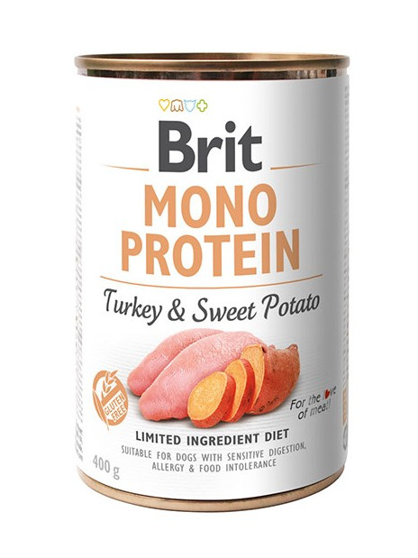 Brit Mono Protein Turkey & Sweet Potato puszka 400g