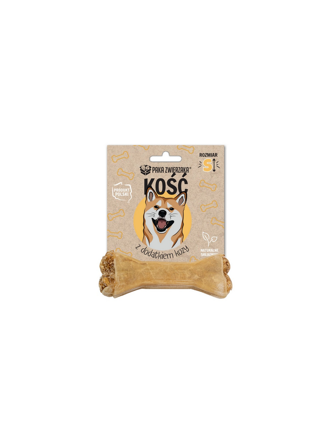 Paka Zwierzaka Kość z dodatkiem kozy S 10cm