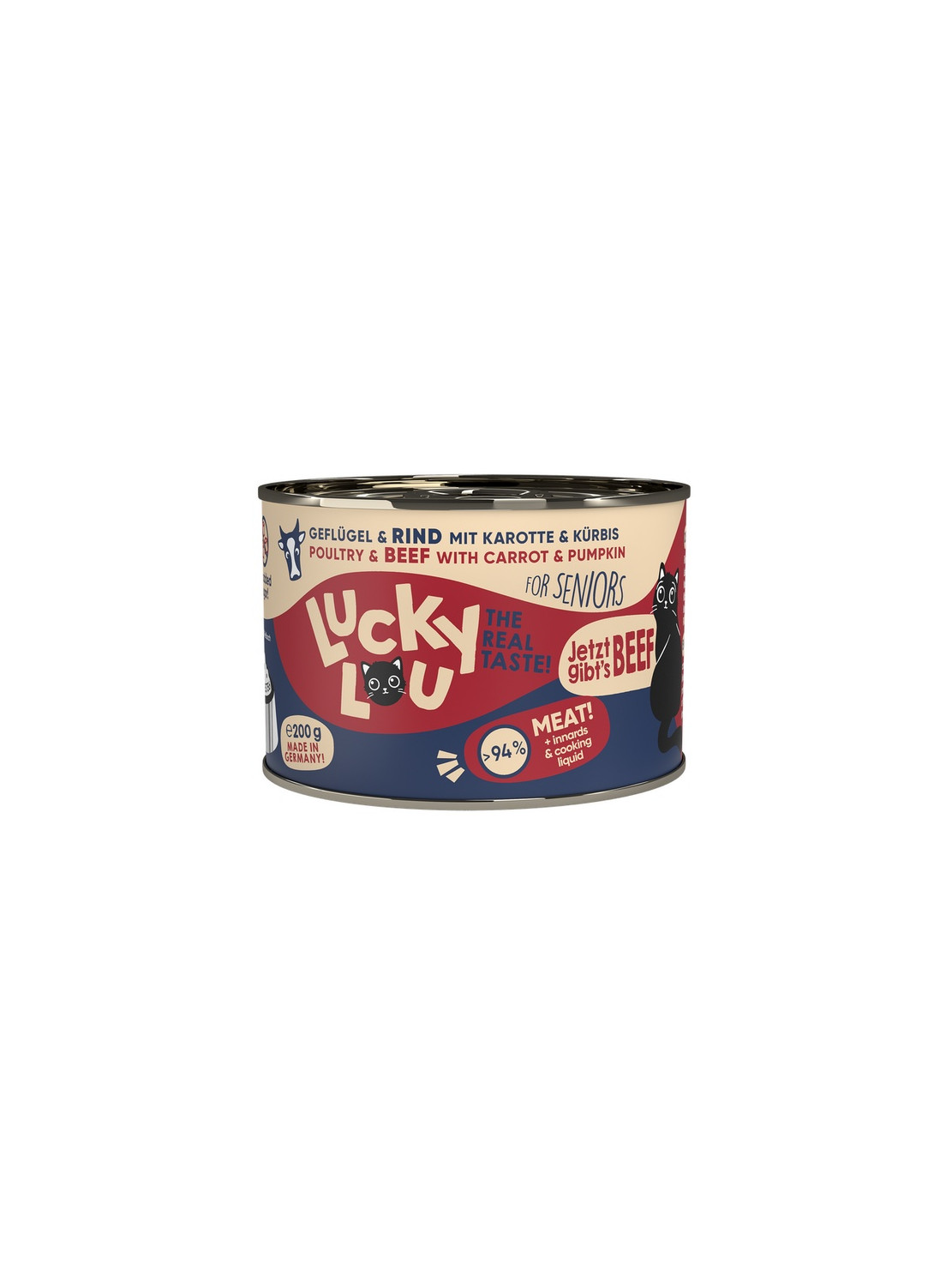 Lucky Lou Lifestage Senior Drób i wołowina puszka 200g