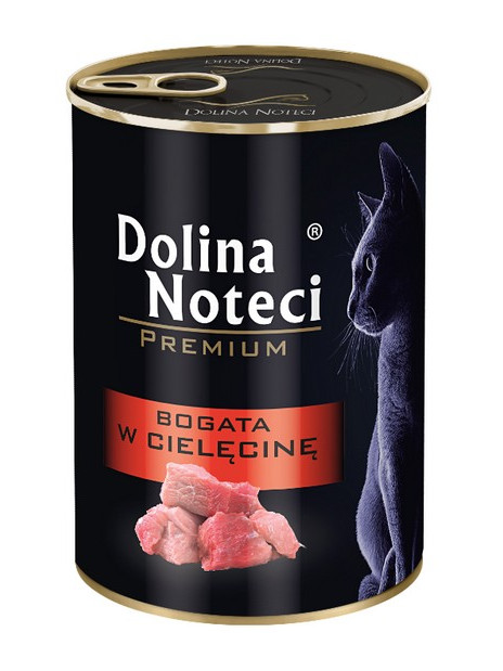 Dolina Noteci Premium Kot Bogata w cielęcinę puszka 400g