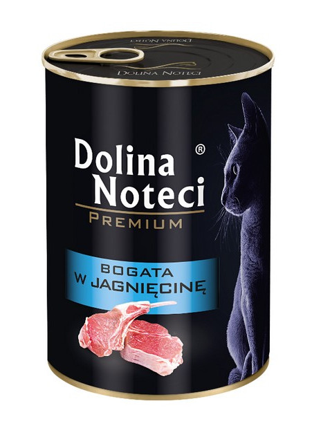 Dolina Noteci Premium Kot Bogata w jagnięcinę puszka 400g