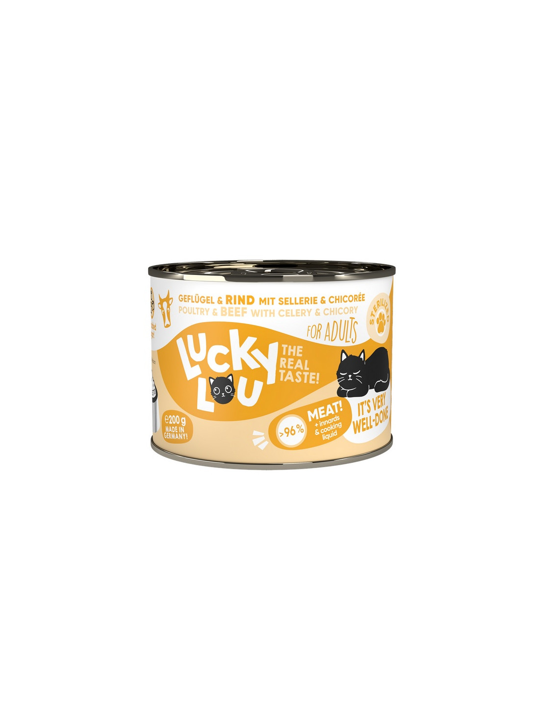 Lucky Lou Lifestage Sterilized Drób i wołowina puszka 200g