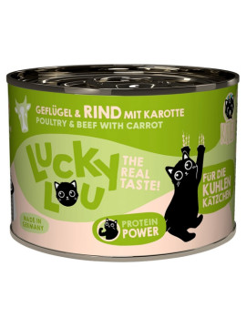 Lucky Lou Lifestage Kitten Drób i wołowina puszka 200g