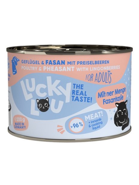 Lucky Lou Lifestage Adult Drób i bażant puszka 200g